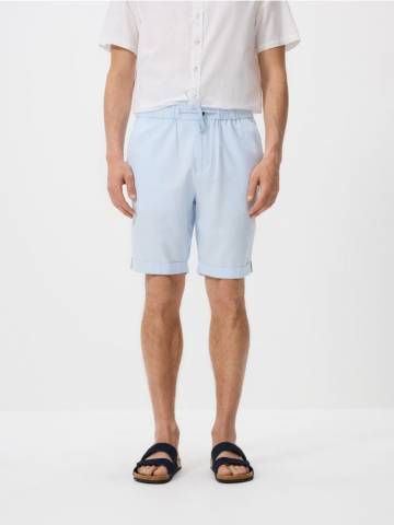 Reserved - Регулярні шорти з домішкою льону - блідо-блакитний - 8095H-05M