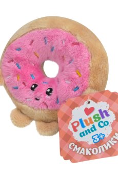 Мягкая игрушка Plush and Co Вкусняшки Пончик, 10*10*3 см, от 3 лет (PLC25037)