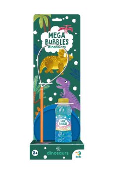 Мыльные пузыри DoDo Mega Bubbles Динозавры, с тарелкой, от 3 лет, 450 мл (500122)