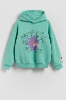 Reserved - Худи с принтом Pokémon - ментолово-зелений - 591HR-65X