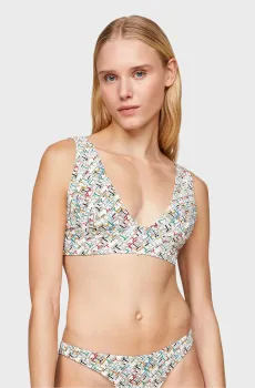 Женский лиф от купальника с узором FIXED TRIANGLE Разноцветный XS Tommy Hilfiger UW0UW05270
