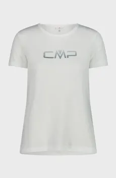 Женская белая футболка CO Белый 40 CMP 39T5676P-A001