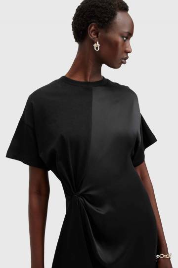 Платье AllSaints LANA LACE DRESS цвет чёрный mini расклешённое W115DB Платье AllSaints LANA LACE DRESS цвет чёрный mini расклешённое W115DB