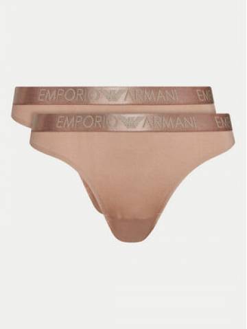 Emporio Armani Underwear Набір з 2 пар стрінгів 163333 4F235 16355 Бежевий Emporio Armani Underwear Набір з 2 пар стрінгів 163333 4F235 16355 Бежевий