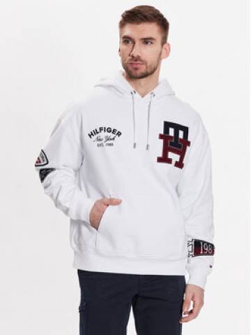 Tommy Hilfiger Світшот Multi Badge Icon MW0MW30029 Білий Regular Fit Tommy Hilfiger Світшот Multi Badge Icon MW0MW30029 Білий Regular Fit