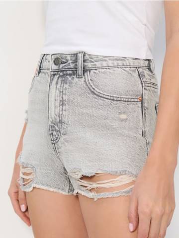 Джинсові шорти high waist - сірий Джинсові шорти high waist - сірий