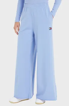 Женские голубые спортивные брюки TJW XS BADGE WIDE LEG SWEATPANT Голубой XS Tommy Jeans DW0DW16103