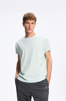 Reserved - Гладка футболка regular fit - блідо-зелений - 159LA-07X