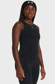 Женский черный топ Vanish Elite Seamless Tank Черный L Under Armour 1383652-001