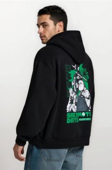 Кофта з принтом Sakamoto Days - чорний