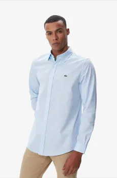 Мужская голубая рубашка Голубой 39 Lacoste CH242424M
