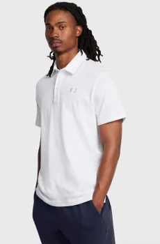 Мужское белое поло UA Icon Polo Белый L Under Armour 1386608-100