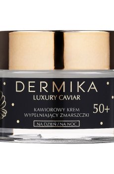 Восстанавливающий крем для лица Dermika Luxury Caviar Cream 50+ против морщин, 50 мл