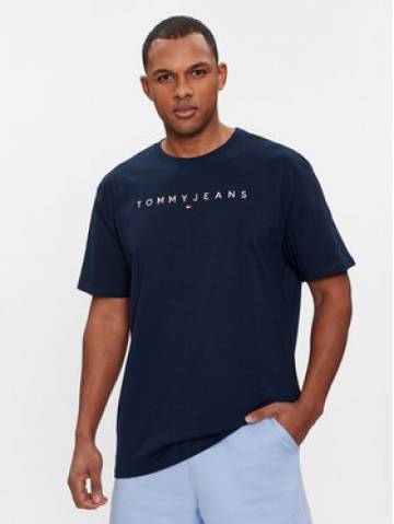 Tommy Jeans Футболка Linear Logo DM0DM17993 Cиній Regular Fit Tommy Jeans Футболка Linear Logo DM0DM17993 Cиній Regular Fit