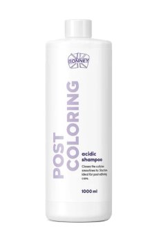 Кислотный шампунь Ronney Post Coloring Acidic Shampoo для окрашенных волос, 1 л