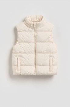 Reserved - Стьобаний жилет - кремовий - 427HR-01X