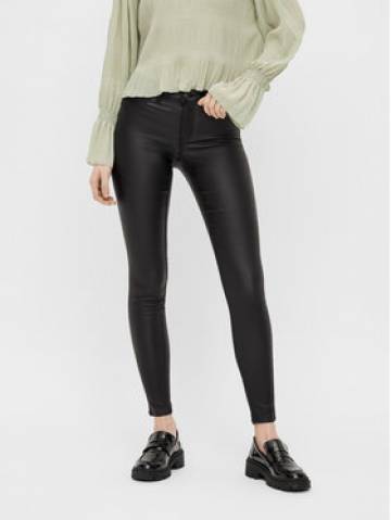 Pieces Штани зі штучної шкіри Shape-Up 17108412 Чорний Skinny Fit Pieces Штани зі штучної шкіри Shape-Up 17108412 Чорний Skinny Fit