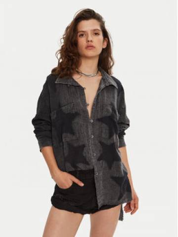 One Teaspoon Сорочка 26752 Сірий Regular Fit One Teaspoon Сорочка 26752 Сірий Regular Fit