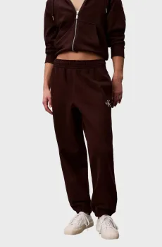 Женские темно-коричневые спортивные брюки MONOLOGO FRENCH TERRY JOGGER Коричневый XS Calvin Klein Jeans LV047B235G