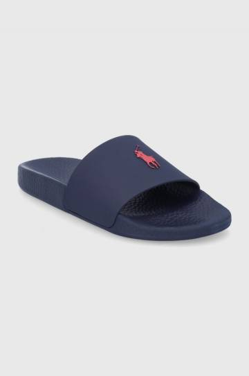 Шлепанцы Polo Ralph Lauren Polo Slide цвет синий 809852071002 Шлепанцы Polo Ralph Lauren Polo Slide цвет синий 809852071002