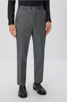 Reserved - Костюмні брюки зі складками - сірий - 8524H-99M
