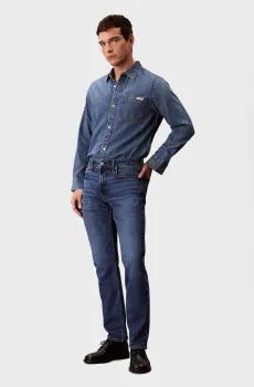 Мужские синие джинсы SLIM Синий 38-34 Calvin Klein Jeans LV04RB735G