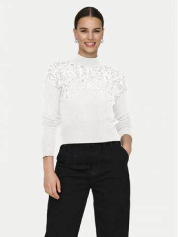 ONLY Светр Alba 15332081 Білий Regular Fit ONLY Светр Alba 15332081 Білий Regular Fit