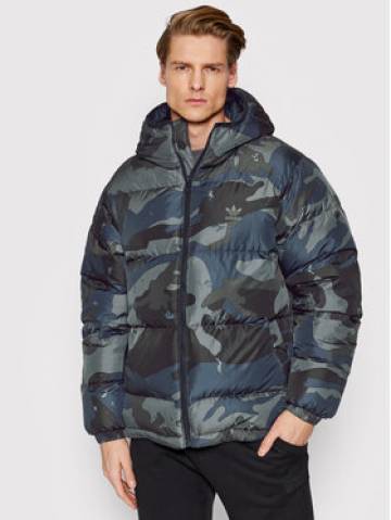 adidas Пуховик Camo H13566 Зелений Regular Fit adidas Пуховик Camo H13566 Зелений Regular Fit