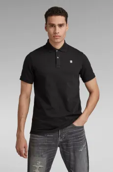 Мужское черное поло Dunda slim Черный XXL G-Star RAW D11595,5864