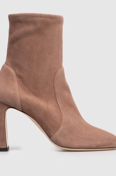 Бежевые замшевые ботильоны BABETTE