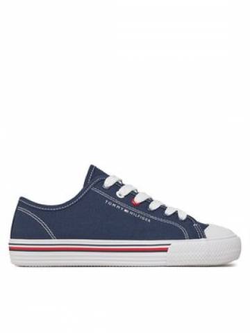 Tommy Hilfiger Кеди Low Cut Lace Up Sneaker T3X9-33324-0890 S Cиній Tommy Hilfiger Кеди Low Cut Lace Up Sneaker T3X9-33324-0890 S Cиній
