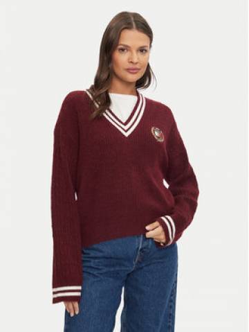 Tommy Jeans Светр DW0DW19685 Бордовий Regular Fit Tommy Jeans Светр DW0DW19685 Бордовий Regular Fit