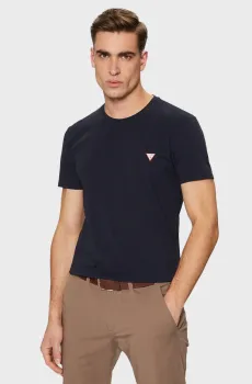 Мужская темно-синяя футболка Синий L Guess M2YI24.J1314;G7V2