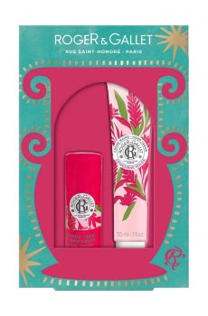 Парфюмированный набор женский Roger & Gallet Gingembre Rouge Set (крем для рук, 30 мл + бальзам для губ, 3.5 г)