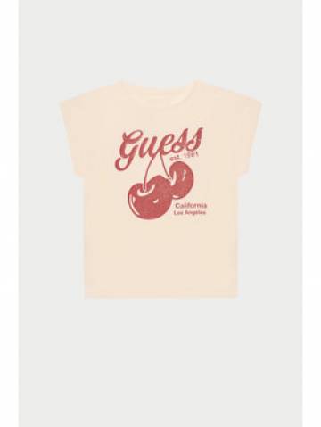 Guess Футболка J5GI00 K6YW4 Рожевий Regular Fit Guess Футболка J5GI00 K6YW4 Рожевий Regular Fit