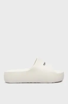 Женские белые слайдеры TJW CHUNKY FLATFORM SLIDE Белый 41-42 Tommy Jeans EN0EN02454