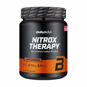 Предтренировочный комплекс BioTech USA Nitrox Therapy Персик, в порошке, 680 г