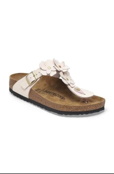 Кожаные вьетнамки Birkenstock Gizeh Flowers