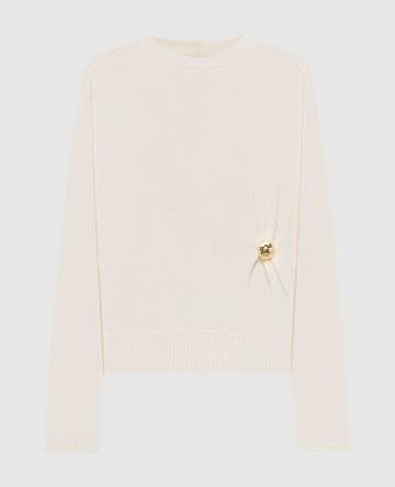 Белый свитер BILL из кашемира Белый свитер BILL из кашемира