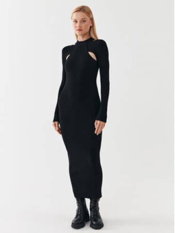 Hugo Трикотажна сукня 50493747 Чорний Slim Fit Hugo Трикотажна сукня 50493747 Чорний Slim Fit