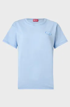 Женская голубая футболка T-NORMY-S7 Голубой XS Diesel A21357 0PLAT