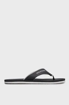 Мужские черные вьетнамки COMFORT HILFIGER BEACH SANDAL Черный 41 Tommy Hilfiger FM0FM05029