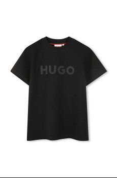 Детская хлопковая футболка HUGO