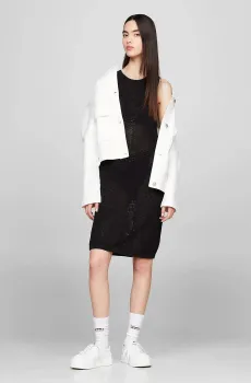 Женское черное платье TJW OPEN STITCH FLAG Черный S Tommy Jeans DW0DW17930