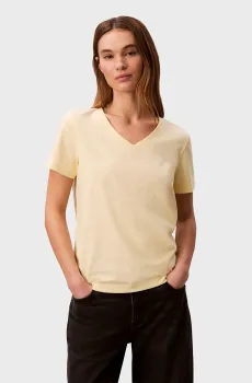 Женская бежевая футболка MONOGRAM Бежевый M Calvin Klein Jeans LV047B205G