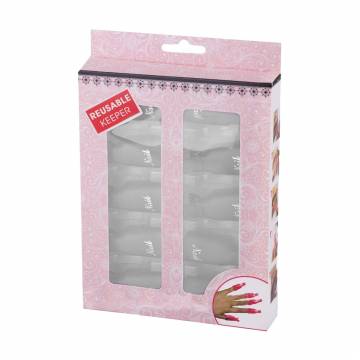 Набор клипсов-зажимов для снятия гель-лака Nails Molekula Professional белые, 10 шт Набор клипсов-зажимов для снятия гель-лака Nails Molekula Professional белые, 10 шт