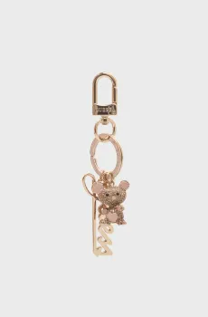 Женский золотистый брелок KEYRING Золотой ONESIZE Guess RW1802P5401