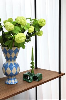 Декоративная ваза &k amsterdam Rombic Blue