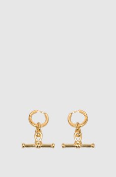 Золотые серьги с позолотой