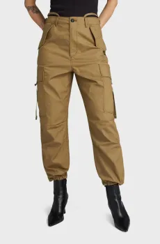 Женские коричневые карго Cargo cropped drawcord Коричневый 24 G-Star RAW D24389,D387